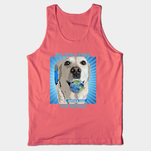 Service Dog Challenge Tank Top by B C Designs